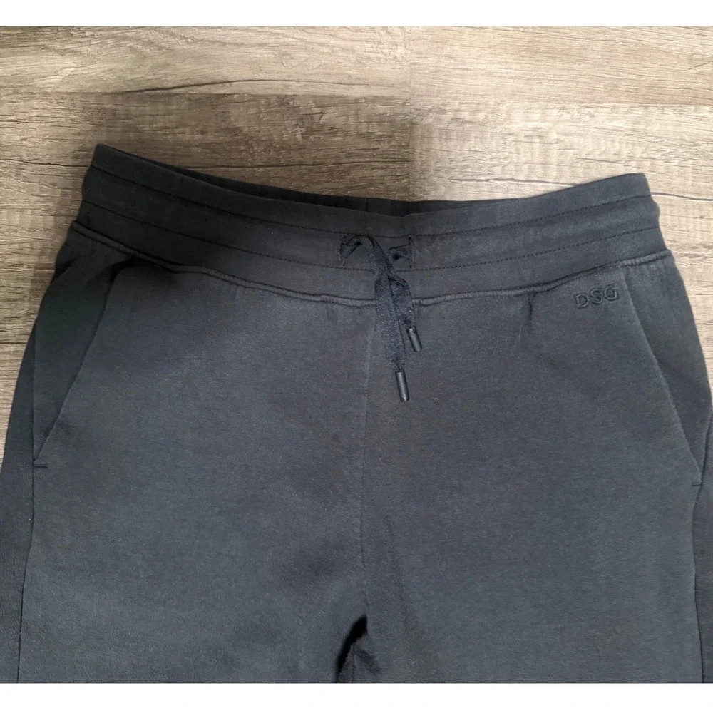 DSG Girls' Sport Black Sweatpants, Size M (10-12)